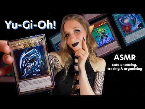 ASMR Yu-Gi-Oh! Card Unboxing, Tracing and Organizing (German Whispering)