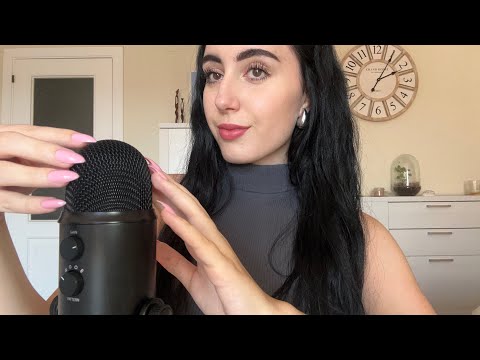 ASMR ~ MIC SCRATCHING WITH LONG NAILS & VISUALS #asmr 