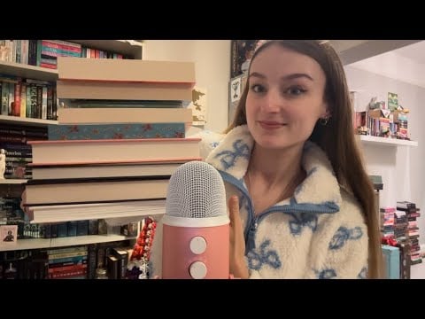 ASMR What I Read in December (book triggers and close whispers) 