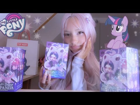 ASMR | Unboxing My Little Pony x Skullpanda Blind Boxes 🎀🌙