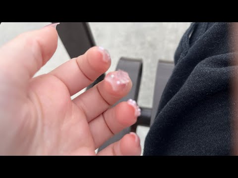 ASMR While I walk around campus 💅