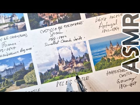 ASMR: 🏰 Greatest ROMANTIC - Modern Castles in Europe | Stats & Facts | ASMR History & tracing