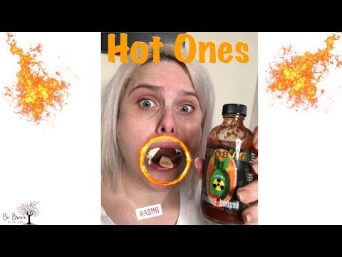 Hot Ones Hot Wings Challenge ASMR Style: Eating/Mukbang