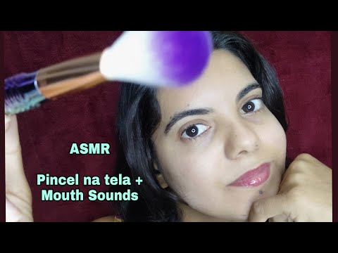 [ASMR] MOUTH SOUNDS e PINCEL NA TELA