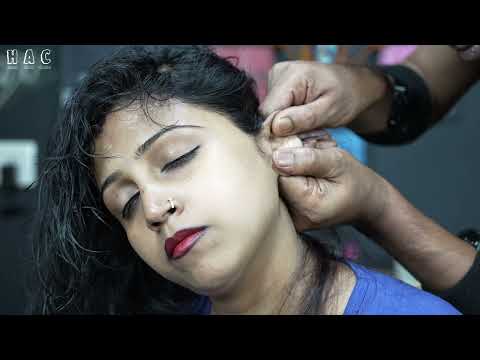 Her 1st Time Neck Cracking Experience | Womans Neck Cracking Head Massage ASMR | Female Ear Massage