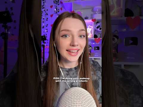 POV: I’m doing your makeup with the wrong products #asmr #asmrsounds #asmrrelax #relax  #whispers