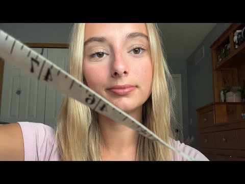 ASMR | Measuring + Inspecting Your Face 📐