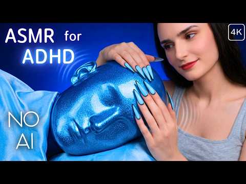 ASMR for ADHD 🩵 Changing Triggers Every 30 SECONDS 😴 Scratching , Tapping , Massage etc. NO TALKING