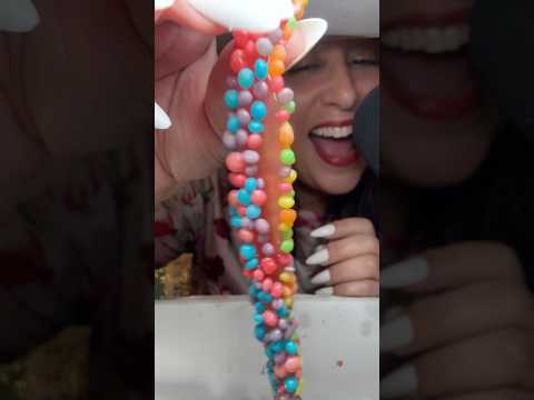 Nerds Rope? ASMR Eating Crunchy Candy Sounds #mukbang #asmr #eatingsounds #shorts #viral #fyp