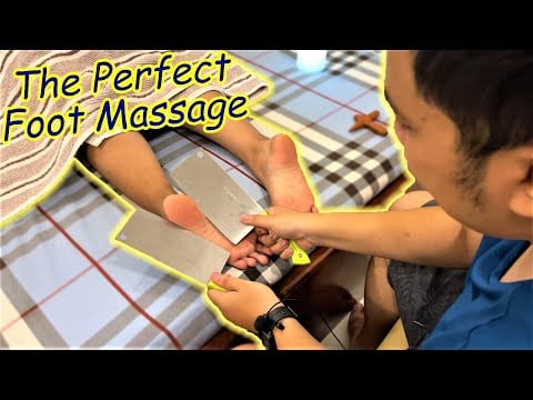 The Perfect Relaxing Foot Massage - The Knife and Acupressure Massage ASMR