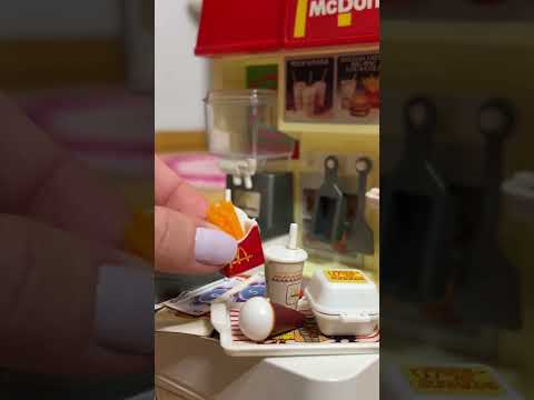 ASMR mini lanchonete do Mc Donalds anos 80 #shorts