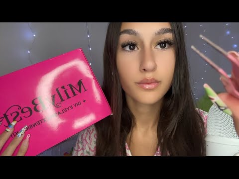 ASMR| Sassy sister does YOUR eyelash clusters 💁🏻‍♀️