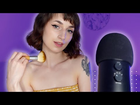 ASMR | Brushing the mic, camera, and myself ✨ so relaxing