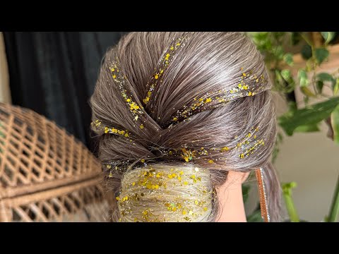ASMR | Bridal Hair Styling Perfectionist Hair Fixing- Finishing Touches W/ whispering & Adjustments