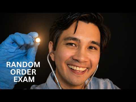 REALISTIC ASMR Cranial Nerve Exam (Random Order) | Personal Attention