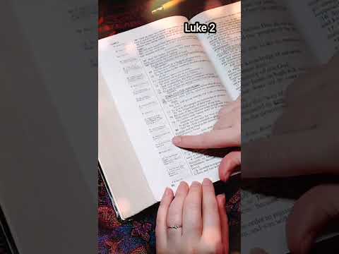 the Christmas story 🎄 Luke 2 #asmrlikeasandbox #softspoken