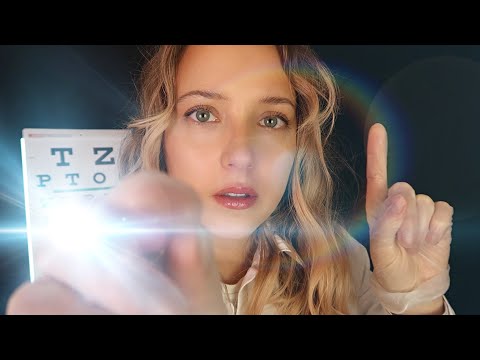 ASMR Eye Exam Optician Roleplay with Intense Light Triggers