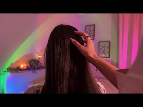 Big Sister Brushes Your Hair Before Bed | Scalp Massage + Whispering (looped)