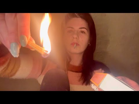 ASMR With Matches 🔥 (Whispering, Rambling & Smoking)