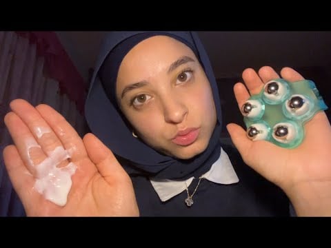 ASMR Massaging Your Neck & Shoulders With Lotion (fast and aggressive) 