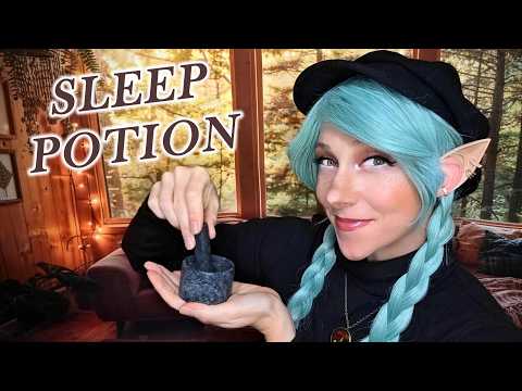ASMR Elf Apothecary Makes You a Sleep Potion 🌿 Inaudible Whispers & Tingly Sounds 1