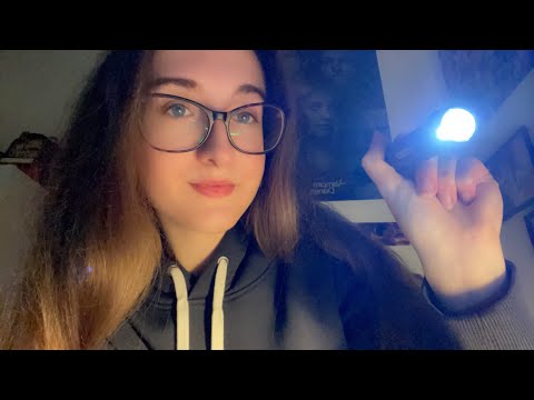 Follow the light!! ASMR, light triggers, whispering.