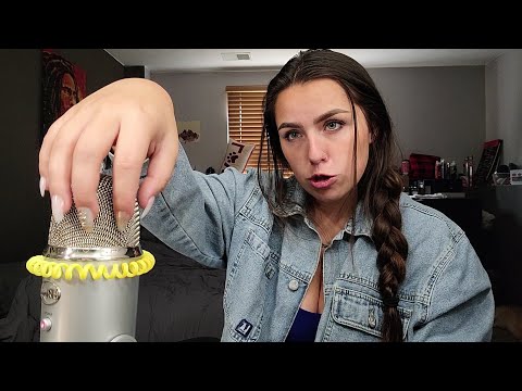 ASMR- LOUD Mic & Denim Jacket Scratching!!!!