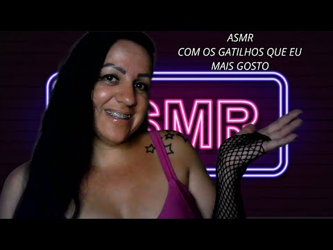 ASMR-COM OS GATILHOS QUE EU MAIS GOSTO #asmr #sonsdeboca #relaxar #relax