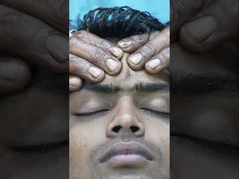 Uncle Barber Doing Rolling Comb Massage And Crack His Neck ASMR #shorts