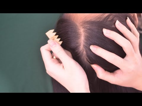 ASMR Tingles Scalp Scratch, Hair Parting Real Person, Sounds For Reduce Stress, Anxiety