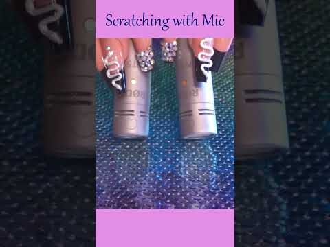 ASMR Reversible Sequins Scratching with Mic ❤️ #shorts  #asmr