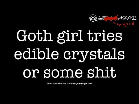 goth girl eats crystal candy.mp4