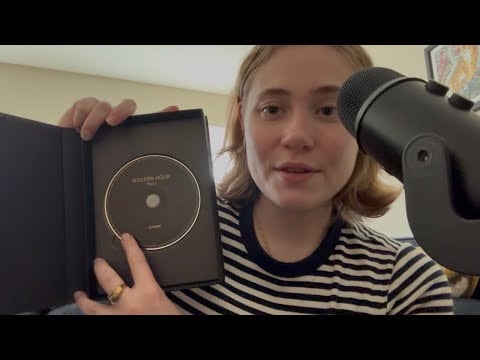 ASMR unboxing kpop albums!! (ateez golden hour parts 1 + 3)