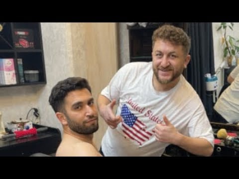 ASMR BARBER BODY MASSAGE AND RAZOR BEARD SHAVE