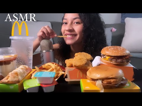 ASMR | MCDONALD’S MUKBANG (MCNUGGETS, MCCHICKEN, QUARTER POUNDER,FRIES,APPLE PIE,CARAMEL SUNDAE)