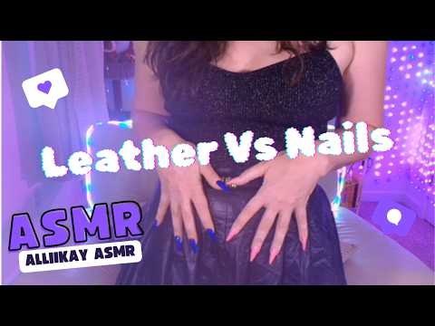 ASMR Leather Skirt Scratch