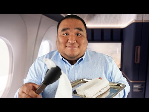 ASMR First Class Flight Attendant Experience | Guaranteed Sleep