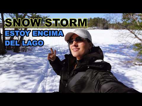 VLOG SNOW STORM  Estoy encima del Lago ASMR NIA