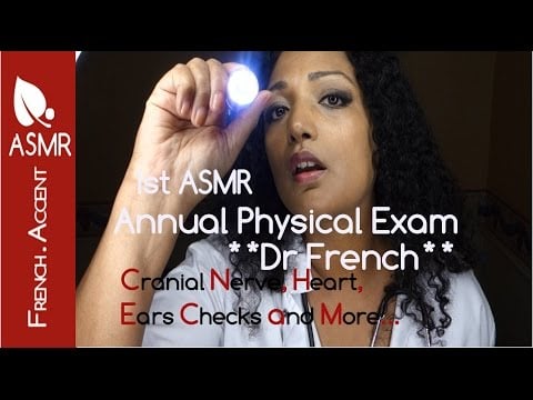 ASMR 🔍 annual physical exam with Dr [french accent] 💉 my 1st medical check up 💤 Sleep