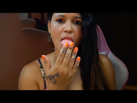 ASMR SPIT PAINTING ON YOU 👅💦