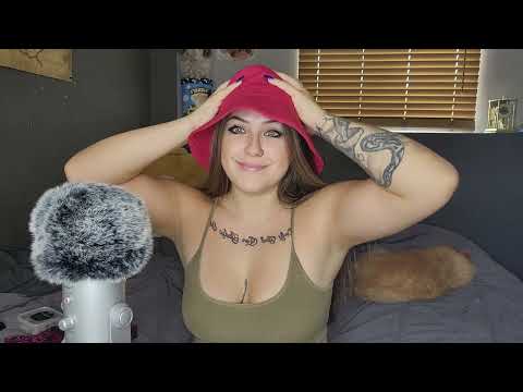 ASMR- Hat Tapping & Scratching!!!!