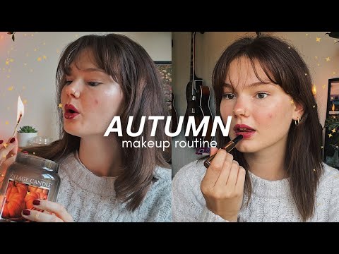 ASMR my easy, go-to autumn makeup routine! (whispered chatty GRWM)