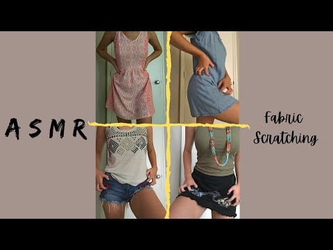 [ASMR] Fabric Sounds | Tapping | Scratching | [Dress, Shorts, Skirt, Tank Top]