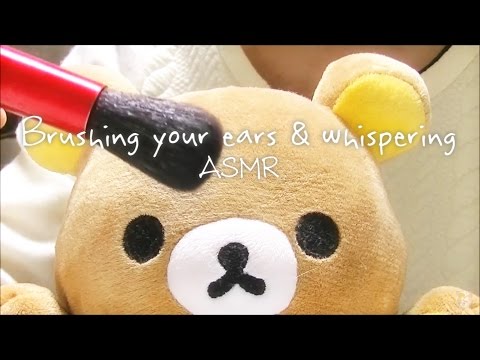 【音フェチ】[囁き] ブラシで耳を撫でながら囁く -binaural-【ASMR】