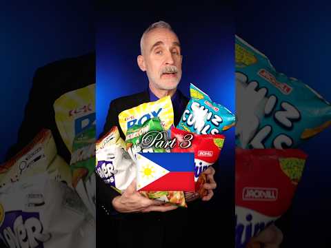 Rich guy tries Filipino snacks, Part 3 🇵🇭 crunchy ASMR crisps from the Philippines #snacks #chips