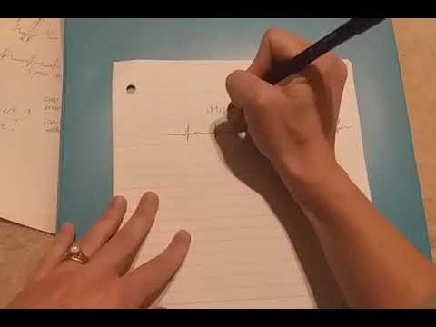 ASMR cardiac ❤ rhythms tutoring, over-your-shoulder whispering (writing, tapping, medical)