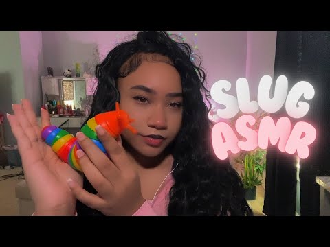 ASMR 30 mins of Slug Triggers🌈🐌(scratching, petting..tapping,)