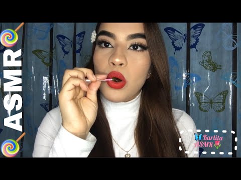 🤤ASMR🍭chupando paleta de dulce.🍭