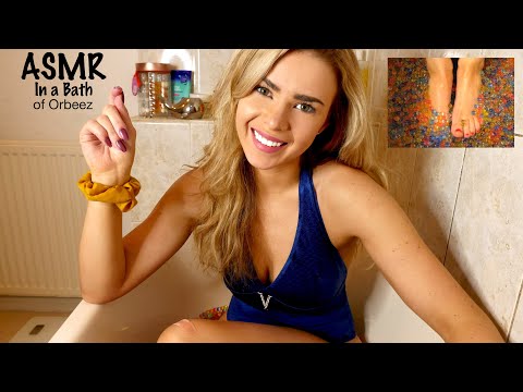 ASMR IN A BATH OF ORBEEZ (New ASMR Trigger)