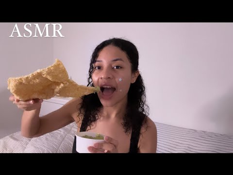 ASMR Español COMIENDO CHICHARRÓN CON GUACAMOLE 🥑